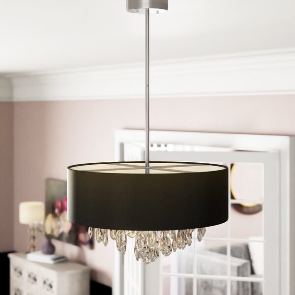 Manuel 4 - Light Dimmable Drum Chandelier